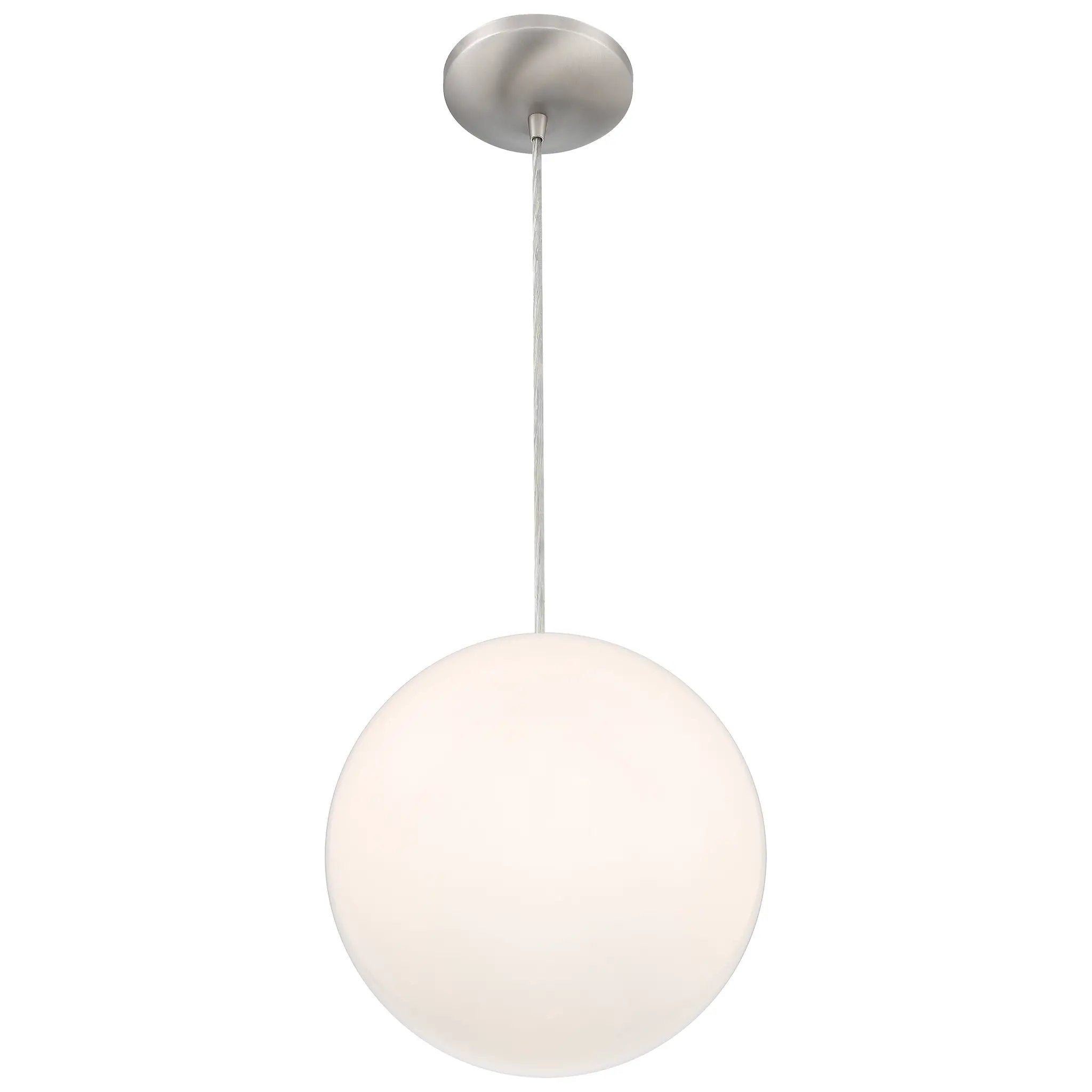 brushed steel pendant