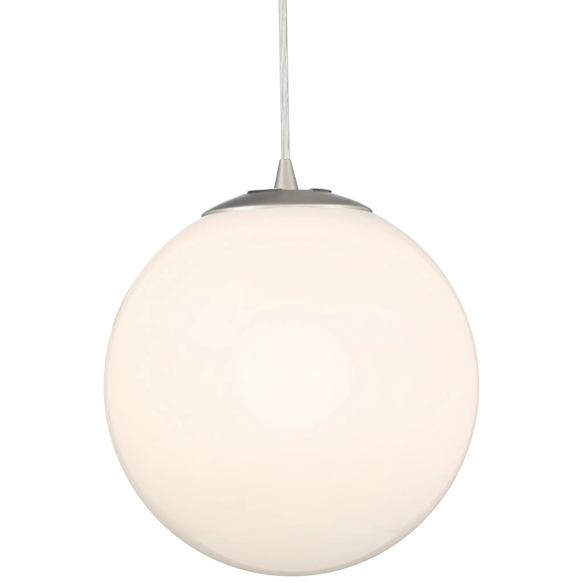brushed steel pendant