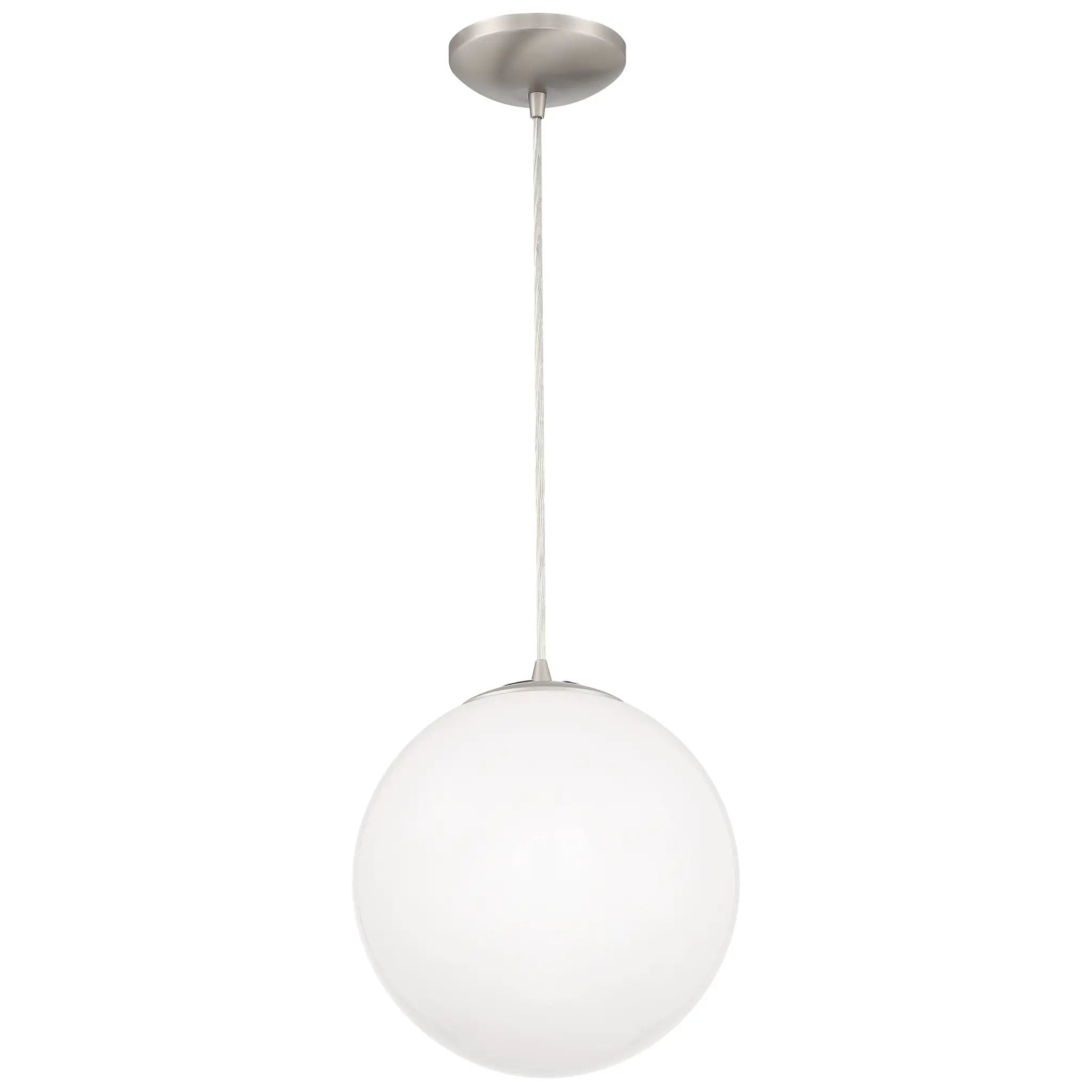 brushed steel pendant