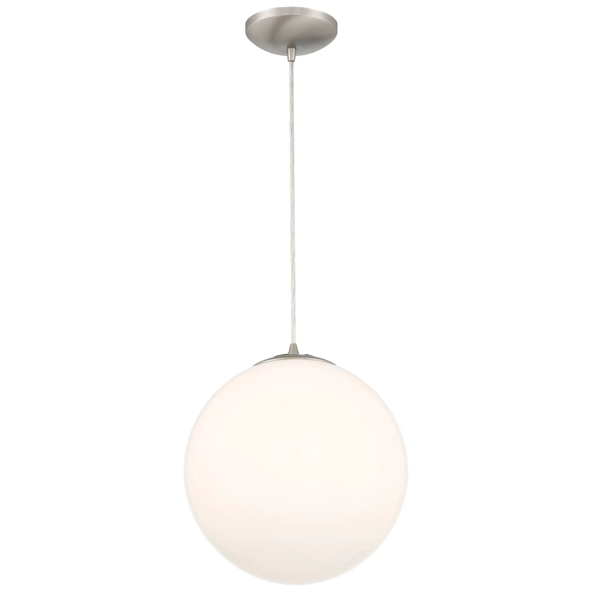 brushed steel pendant