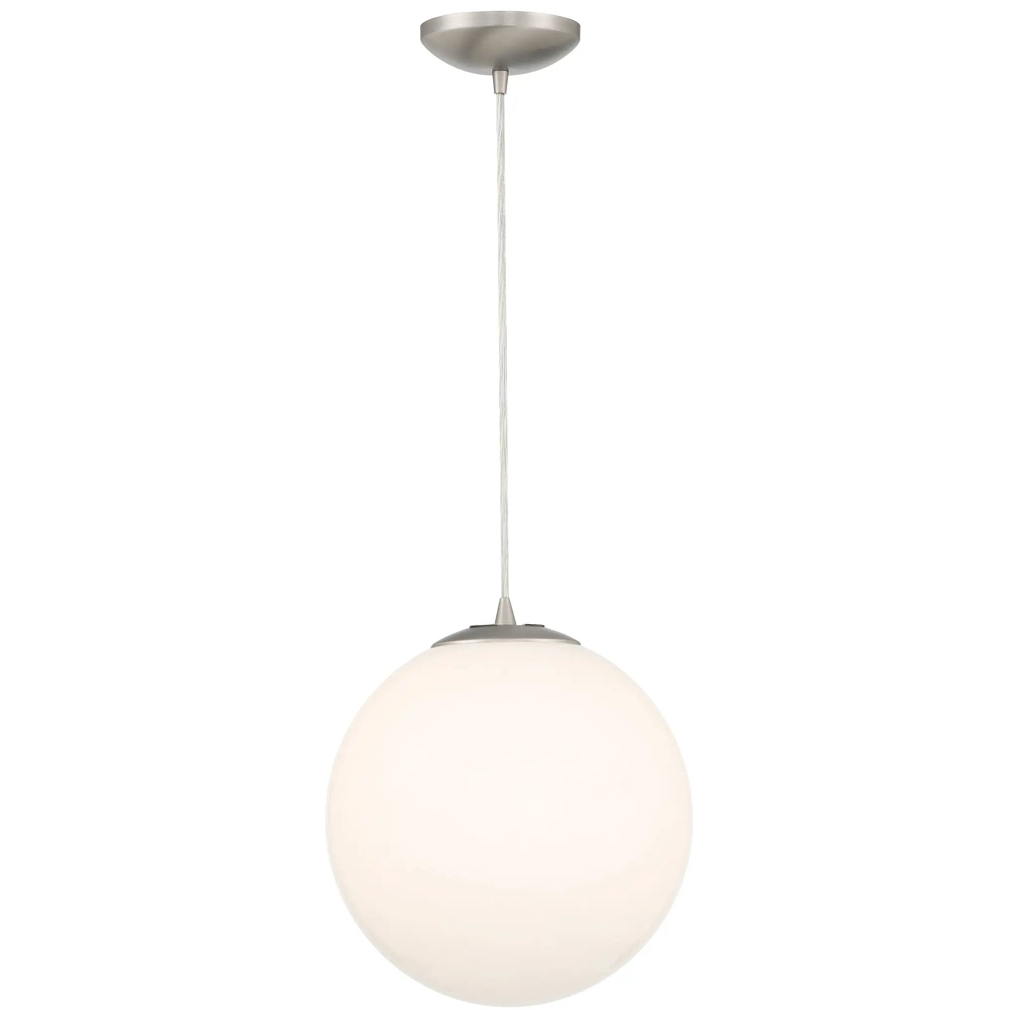 brushed steel pendant