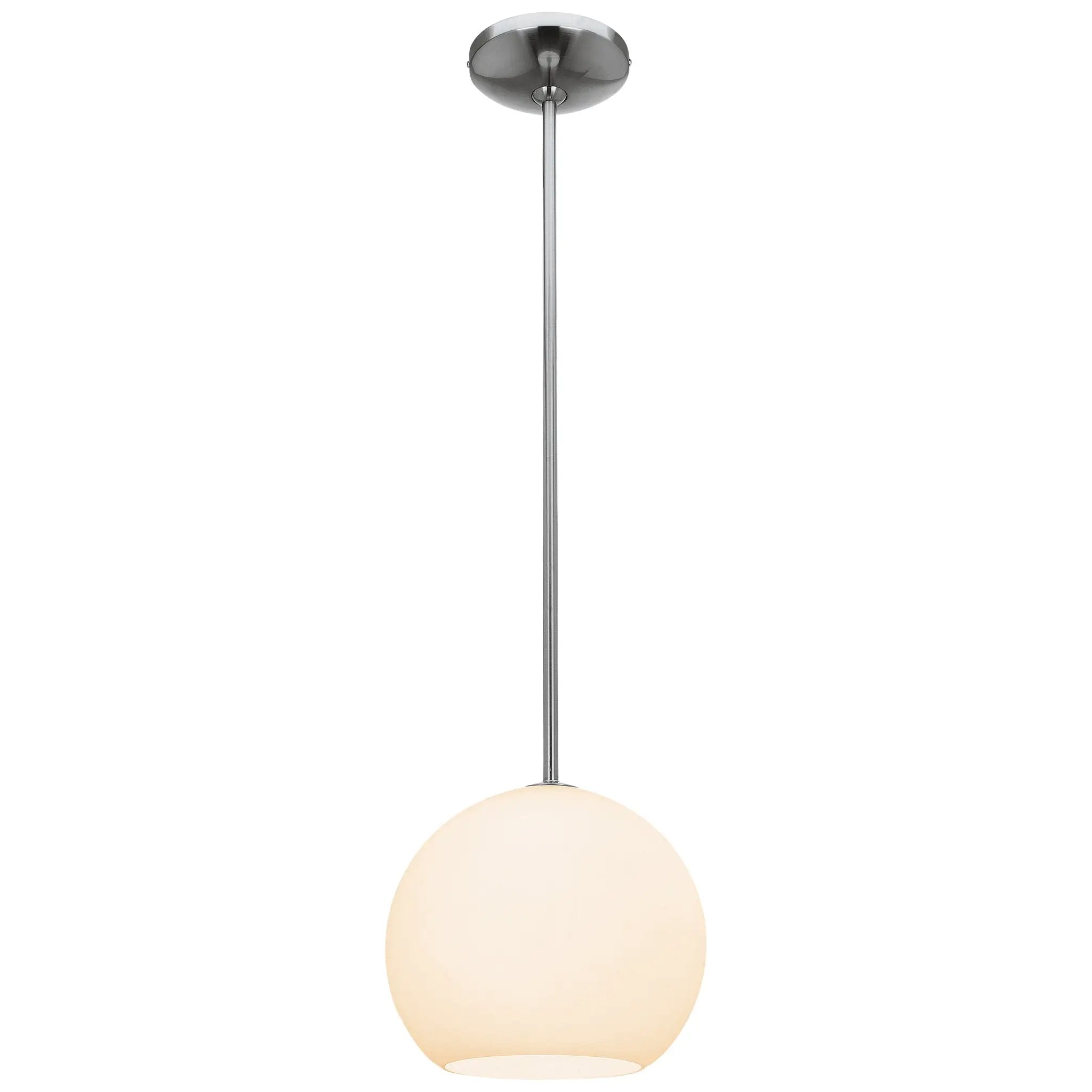 brushed steel pendant
