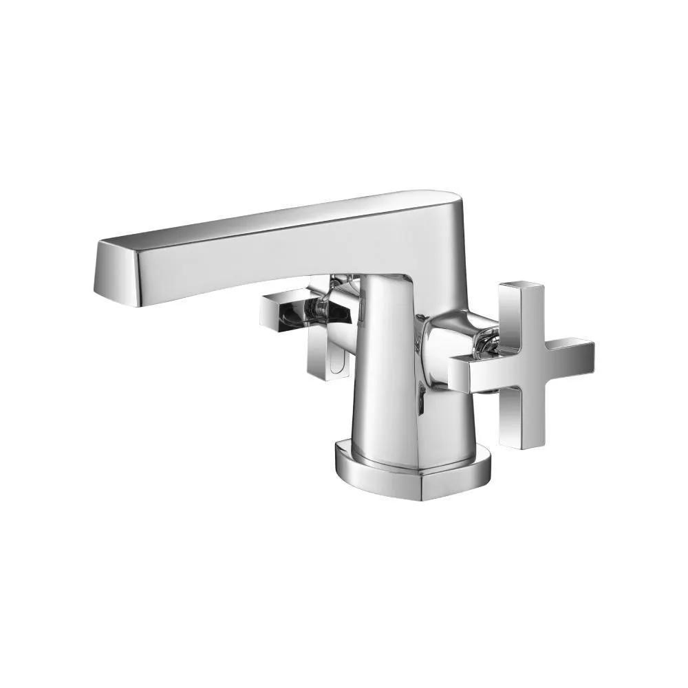 chrome bathroom faucet