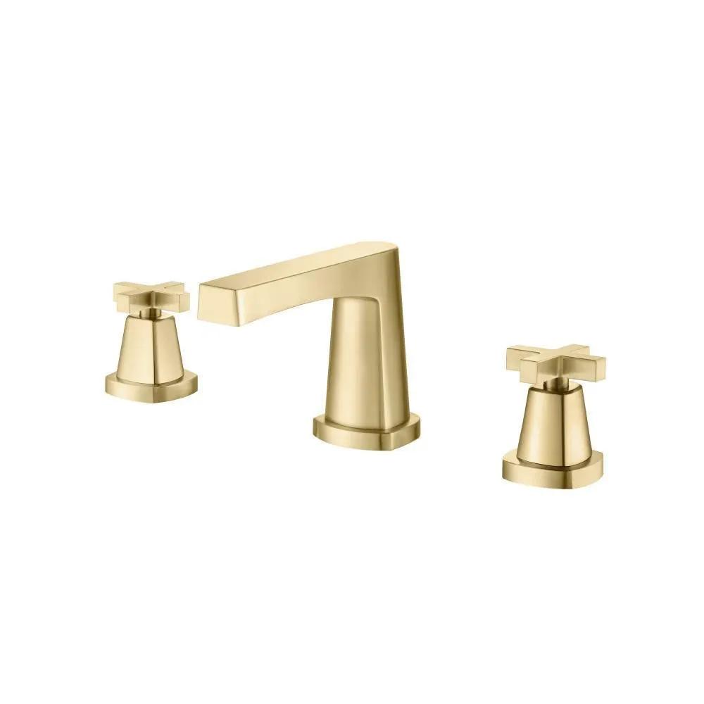 Flusso Serie 240 Three Hole 8" Widespread Two Handle Bathroom Faucet by Flusso
