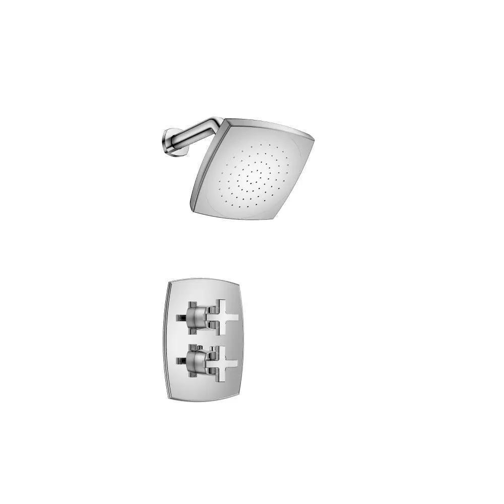 chrome shower set