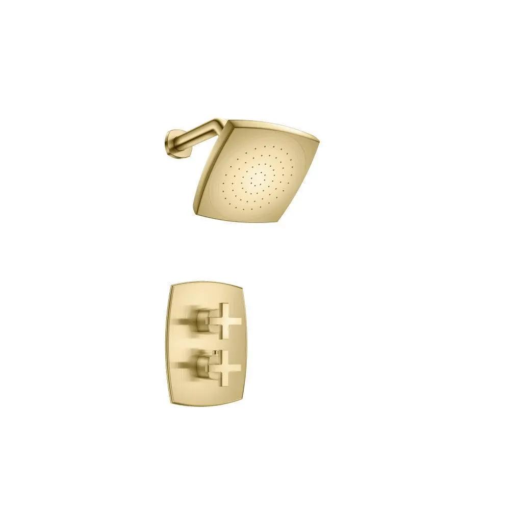 Flusso Serie 240 Single Output Shower Set with Shower Head and Arm by Flusso