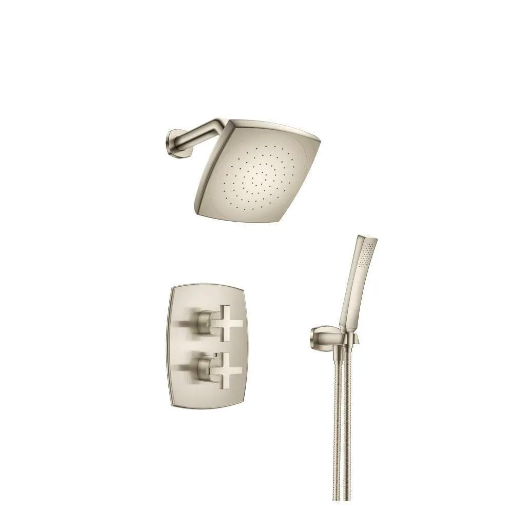 Flusso Serie 240 Two Output Shower Set with Shower Head and Hand Held by Flusso