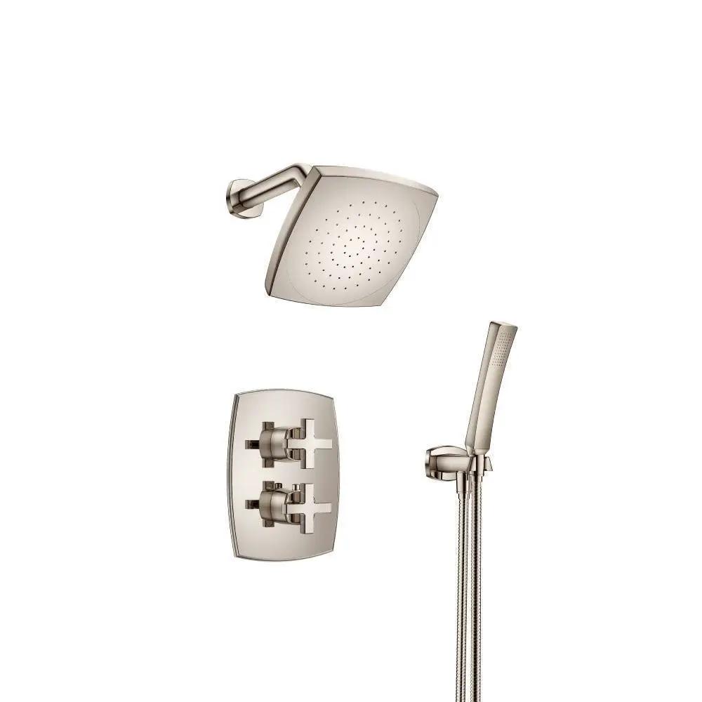 Flusso Serie 240 Two Output Shower Set with Shower Head and Hand Held by Flusso