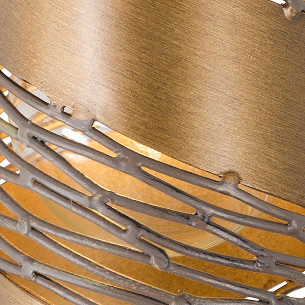 hammered ore pendant light