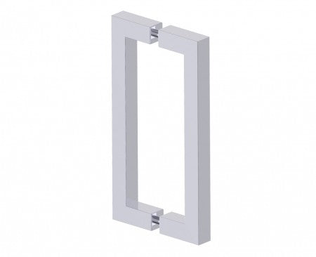 polished chrome door handle
