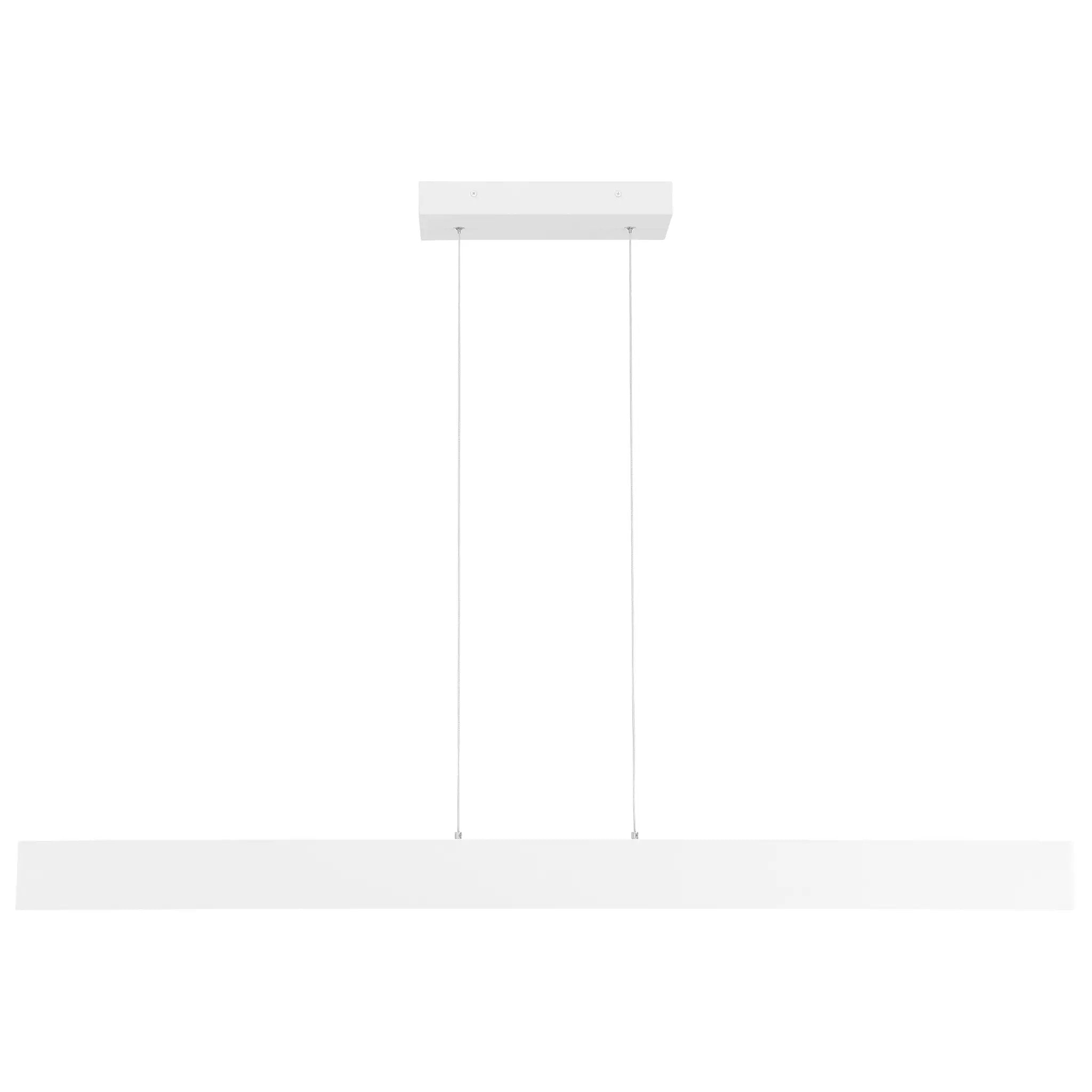 matte white led linear pendant