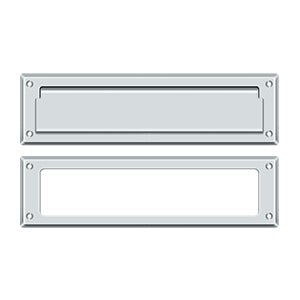 polished chrome mail slot