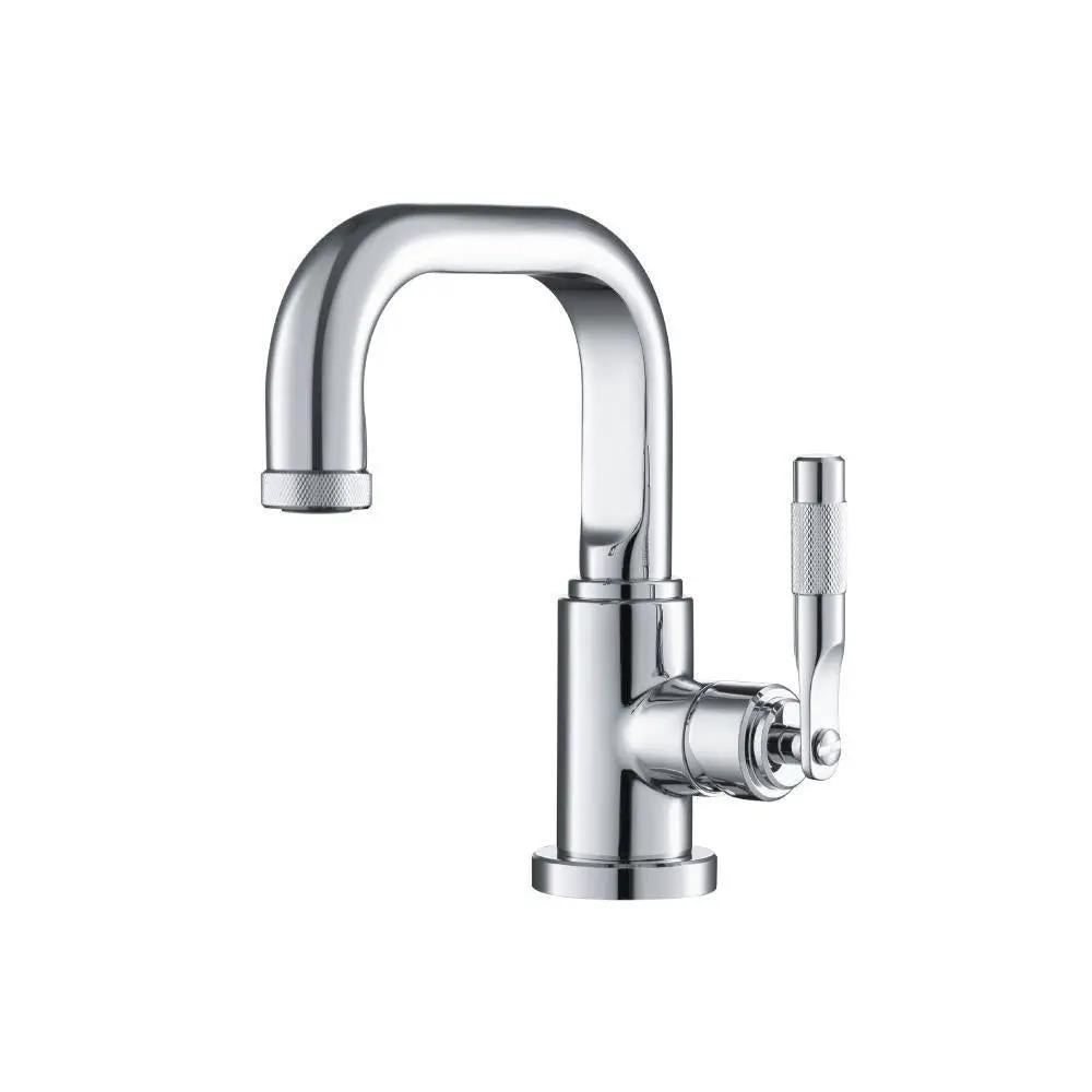 chrome bathroom faucet
