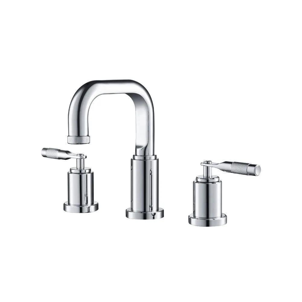 chrome bathroom faucet