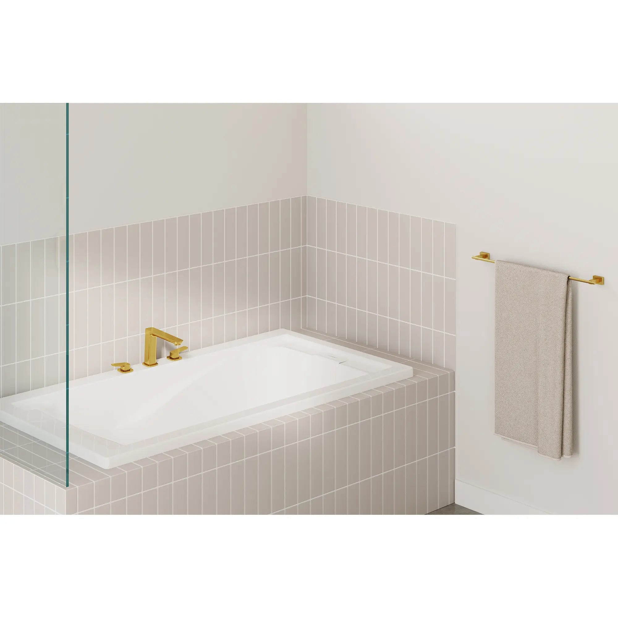 brushed cool sunrise towel bar