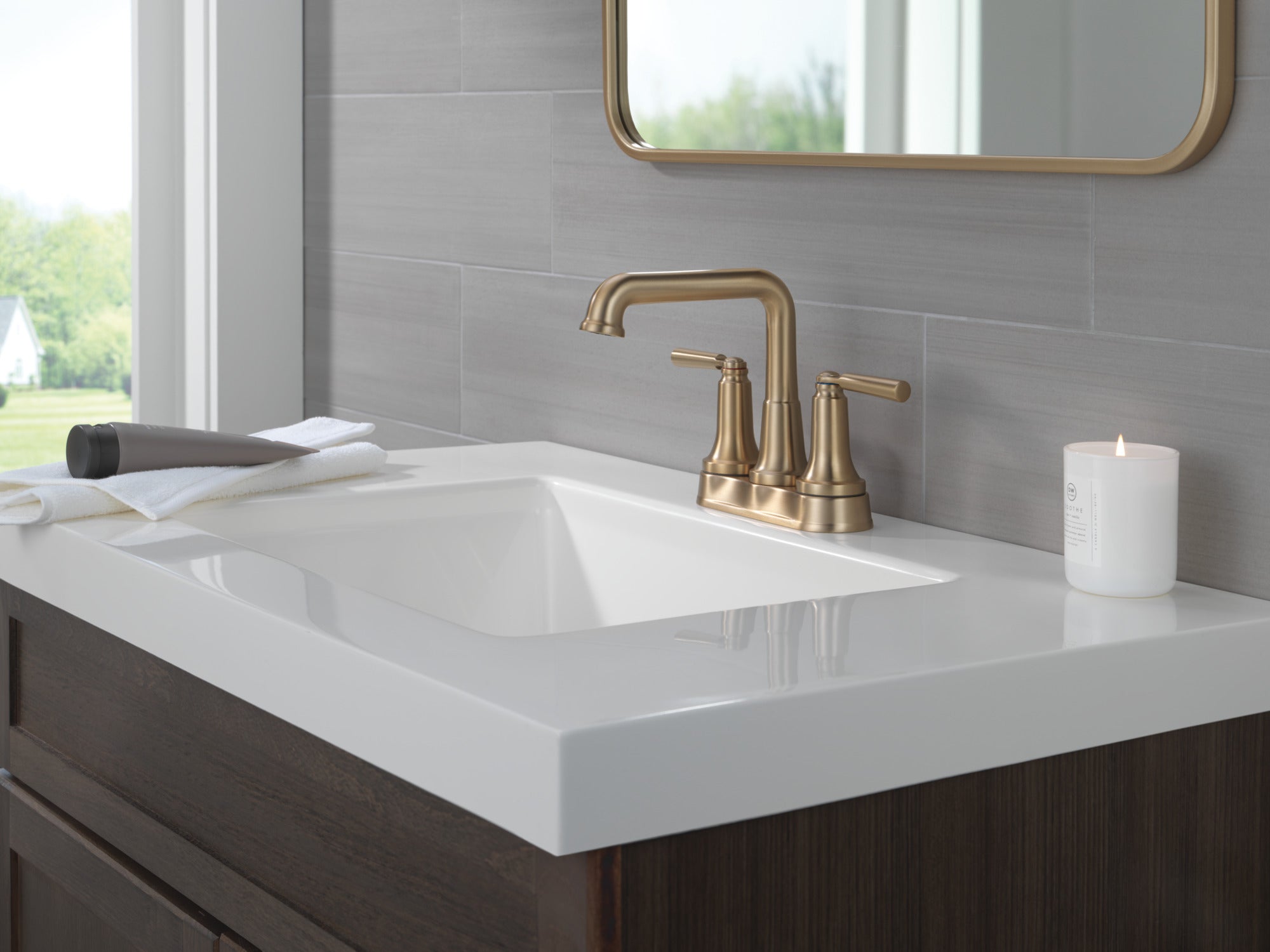 champagne bronze bathroom faucet