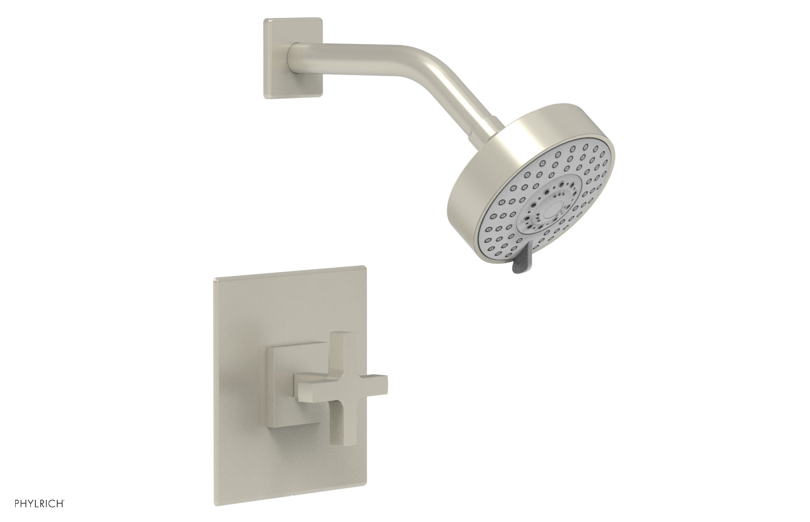 Phylrich CROI Pressure Balance Shower Set - Cross Handle