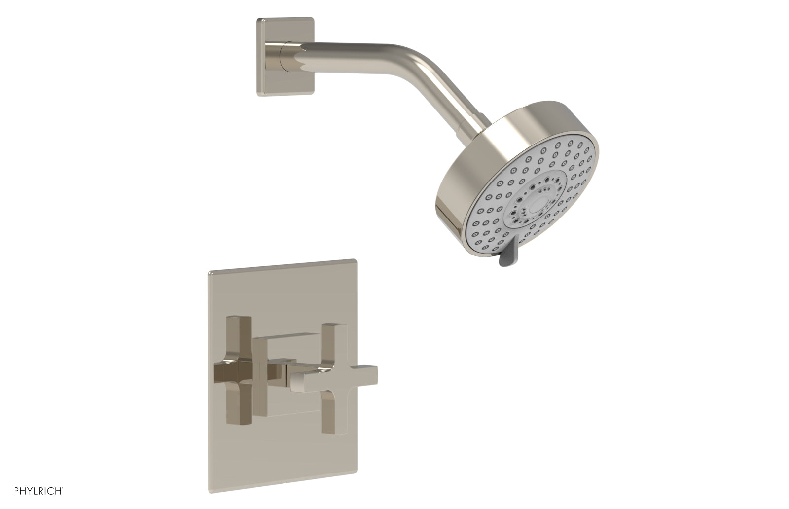 Phylrich CROI Pressure Balance Shower Set - Cross Handle