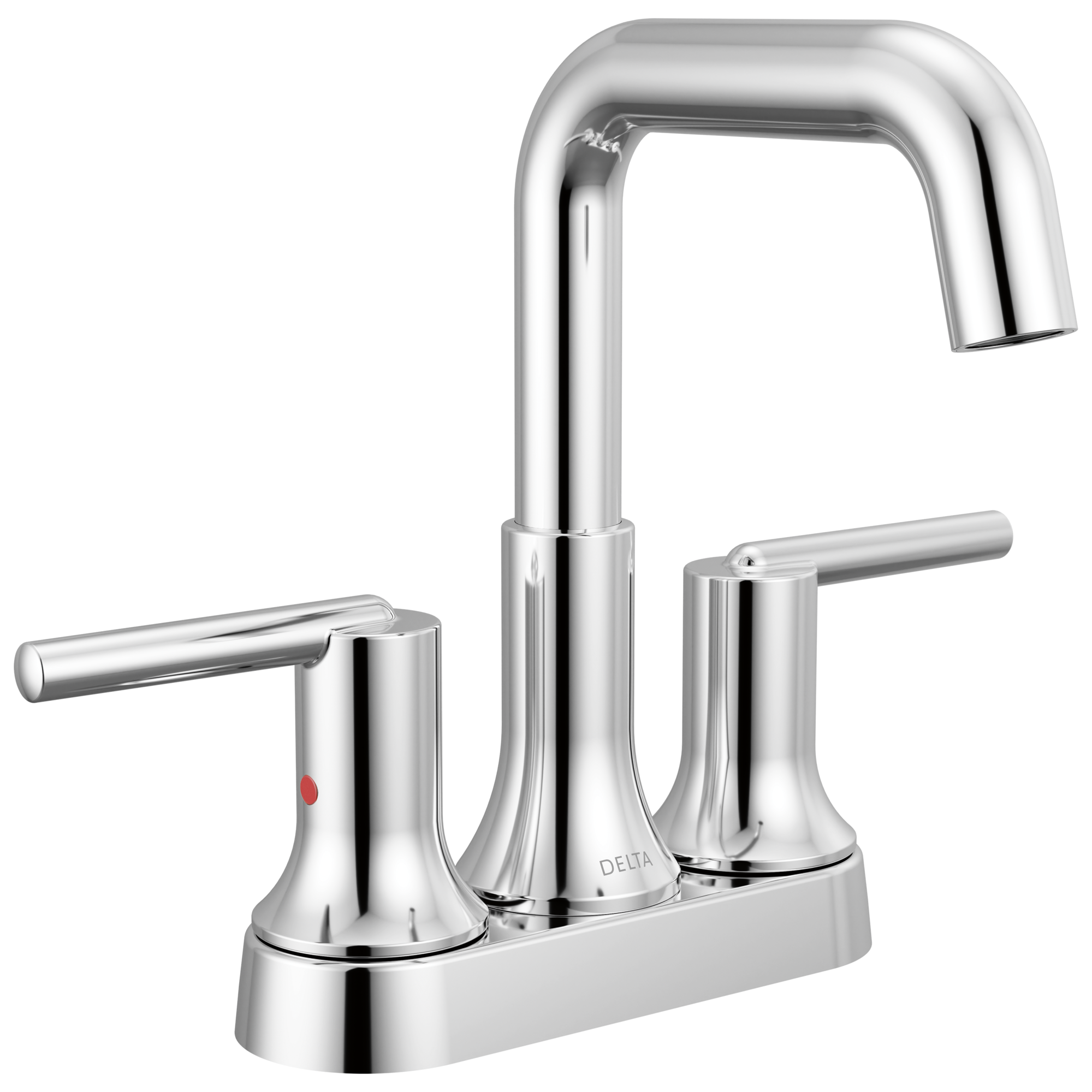 chrome bathroom faucet