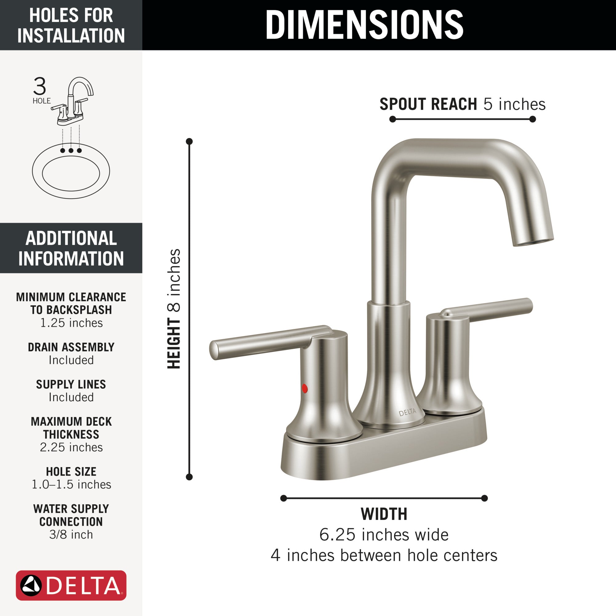 stainless bathroom faucet
