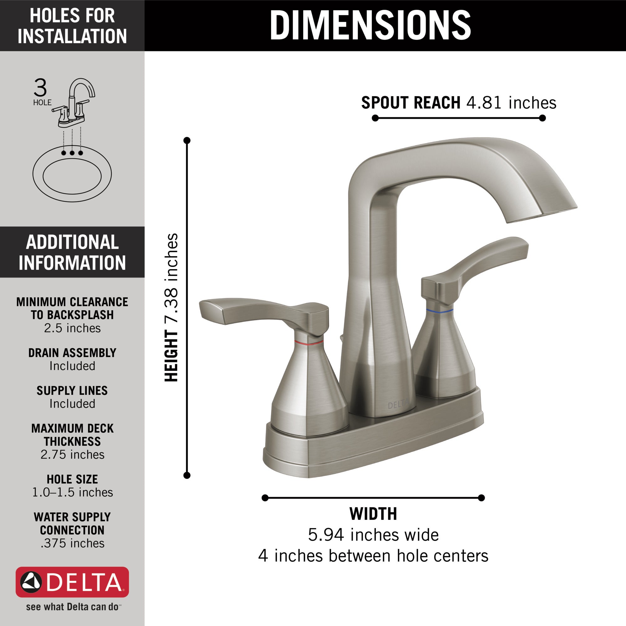 lumicoat stainless bathroom faucet