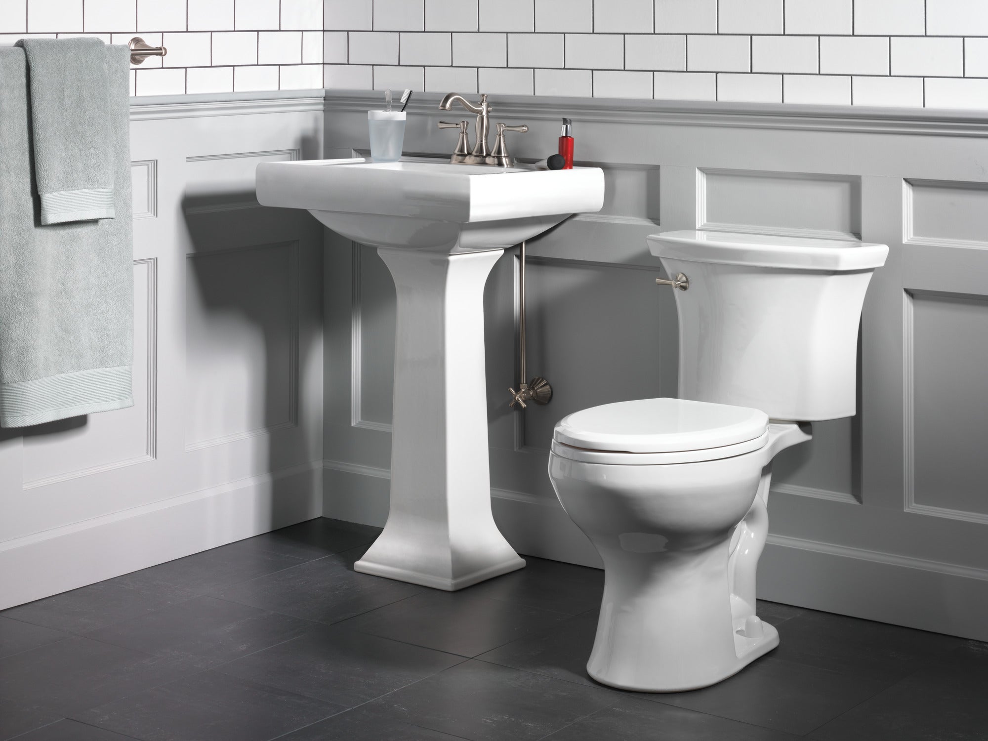 stainless bathroom faucet