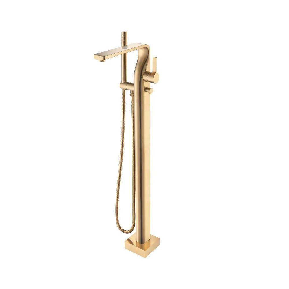 Flusso Serie 260 Freestanding Floor Mount Bathtub / Tub Filler with Hand Shower by Flusso