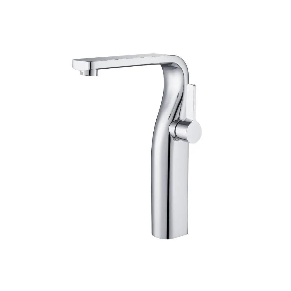 chrome bathroom faucet