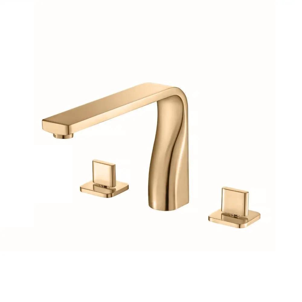 Flusso Serie 260 3 Hole Deck Mount Roman Tub Faucet by Flusso