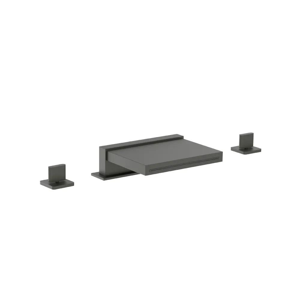 Flusso Serie 260 3 Hole Deck Mount Cascade / Sheet Flow Roman Tub Faucet by Flusso