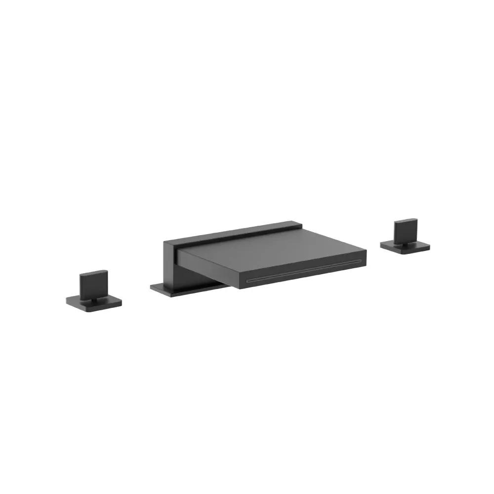 Flusso Serie 260 3 Hole Deck Mount Cascade / Sheet Flow Roman Tub Faucet by Flusso