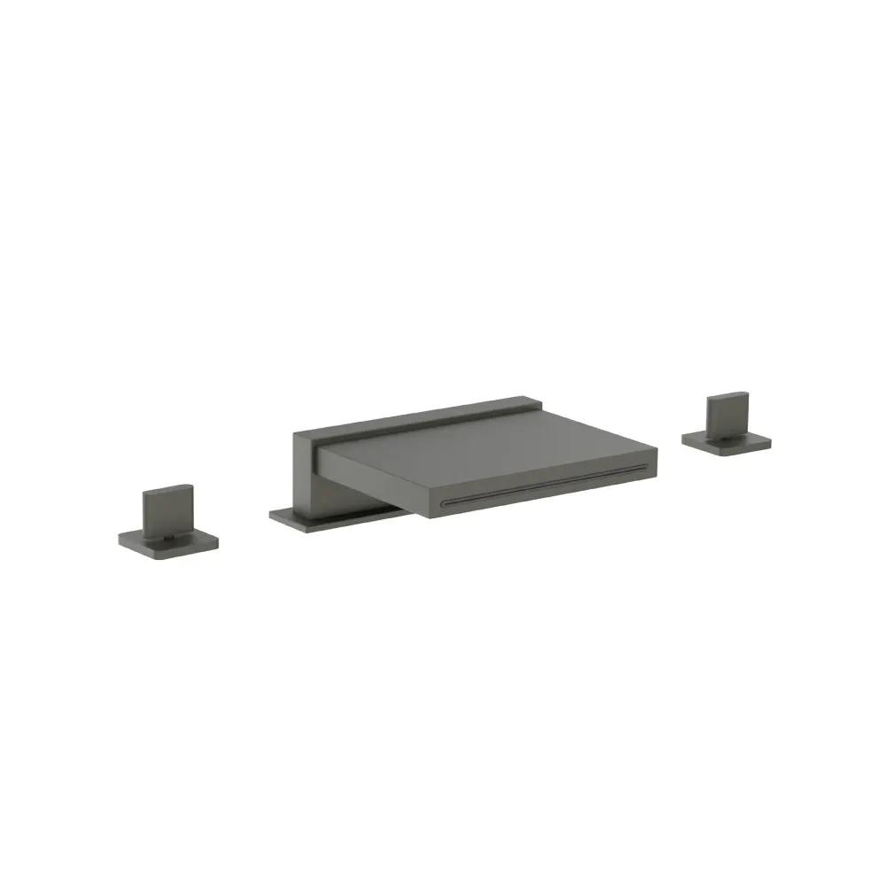 Flusso Serie 260 3 Hole Deck Mount Cascade / Sheet Flow Roman Tub Faucet by Flusso
