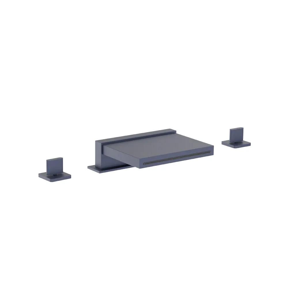 Flusso Serie 260 3 Hole Deck Mount Cascade / Sheet Flow Roman Tub Faucet by Flusso