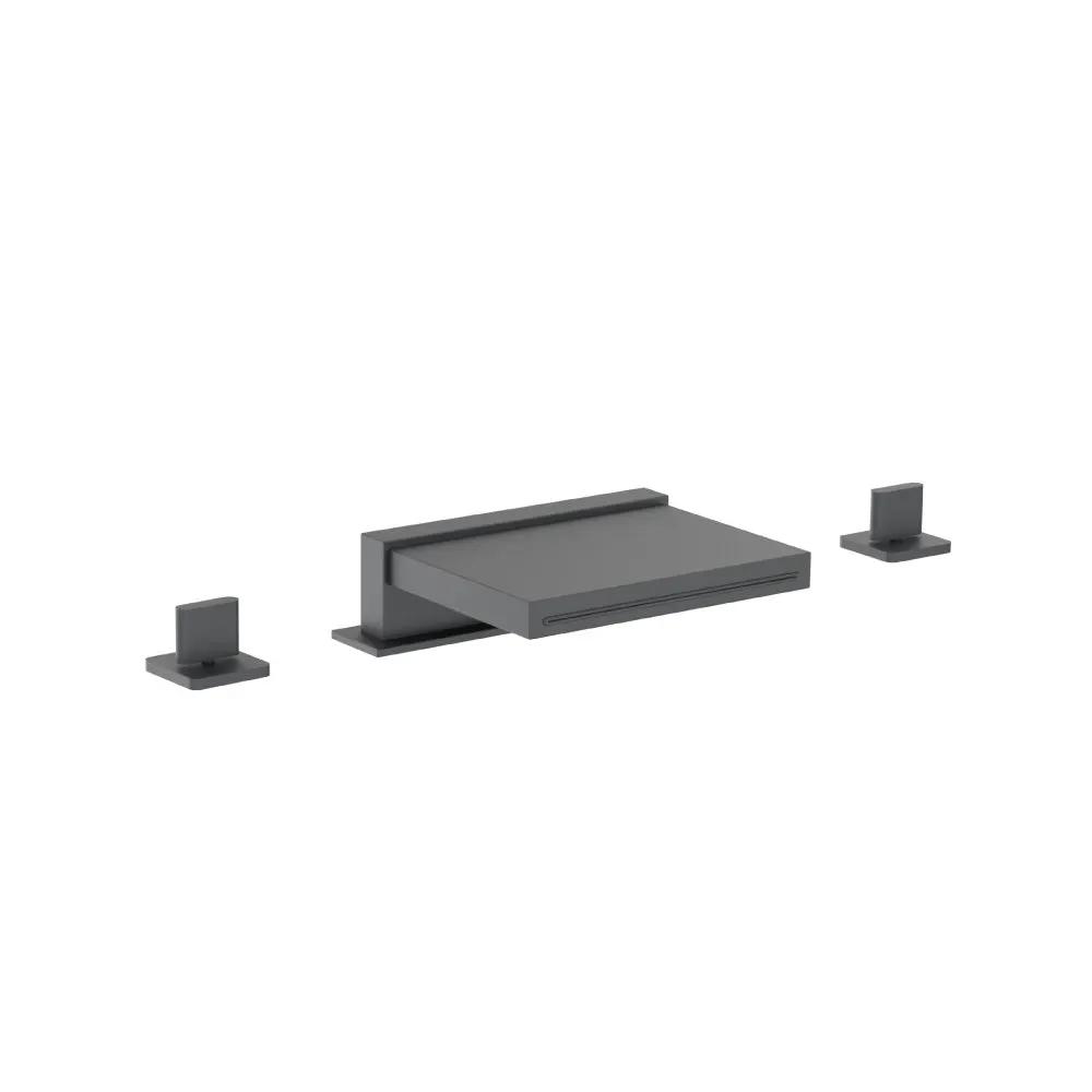 Flusso Serie 260 3 Hole Deck Mount Cascade / Sheet Flow Roman Tub Faucet by Flusso