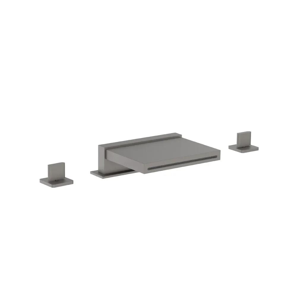 Flusso Serie 260 3 Hole Deck Mount Cascade / Sheet Flow Roman Tub Faucet by Flusso