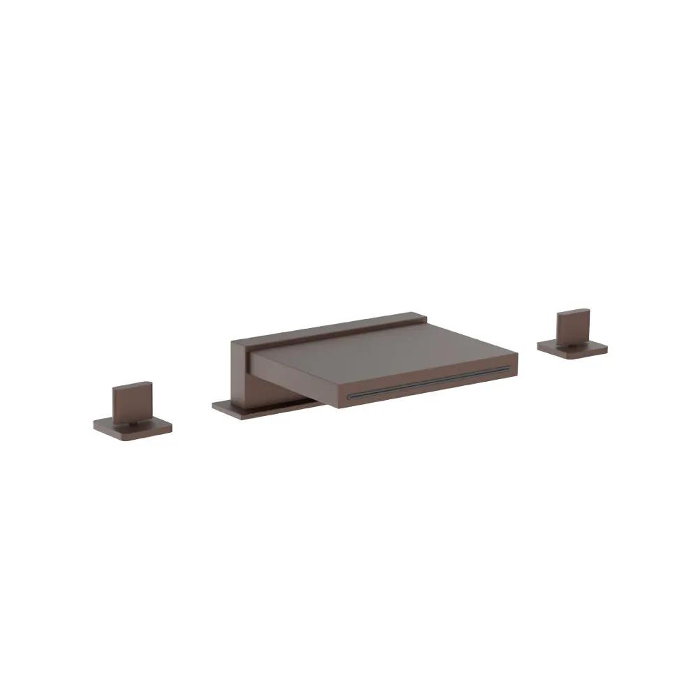 Flusso Serie 260 3 Hole Deck Mount Cascade / Sheet Flow Roman Tub Faucet by Flusso