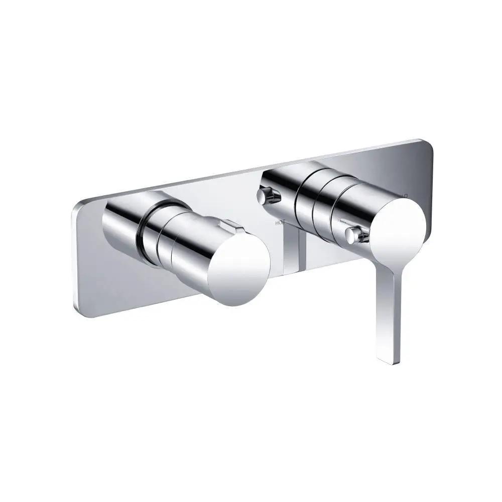 chrome shower valve