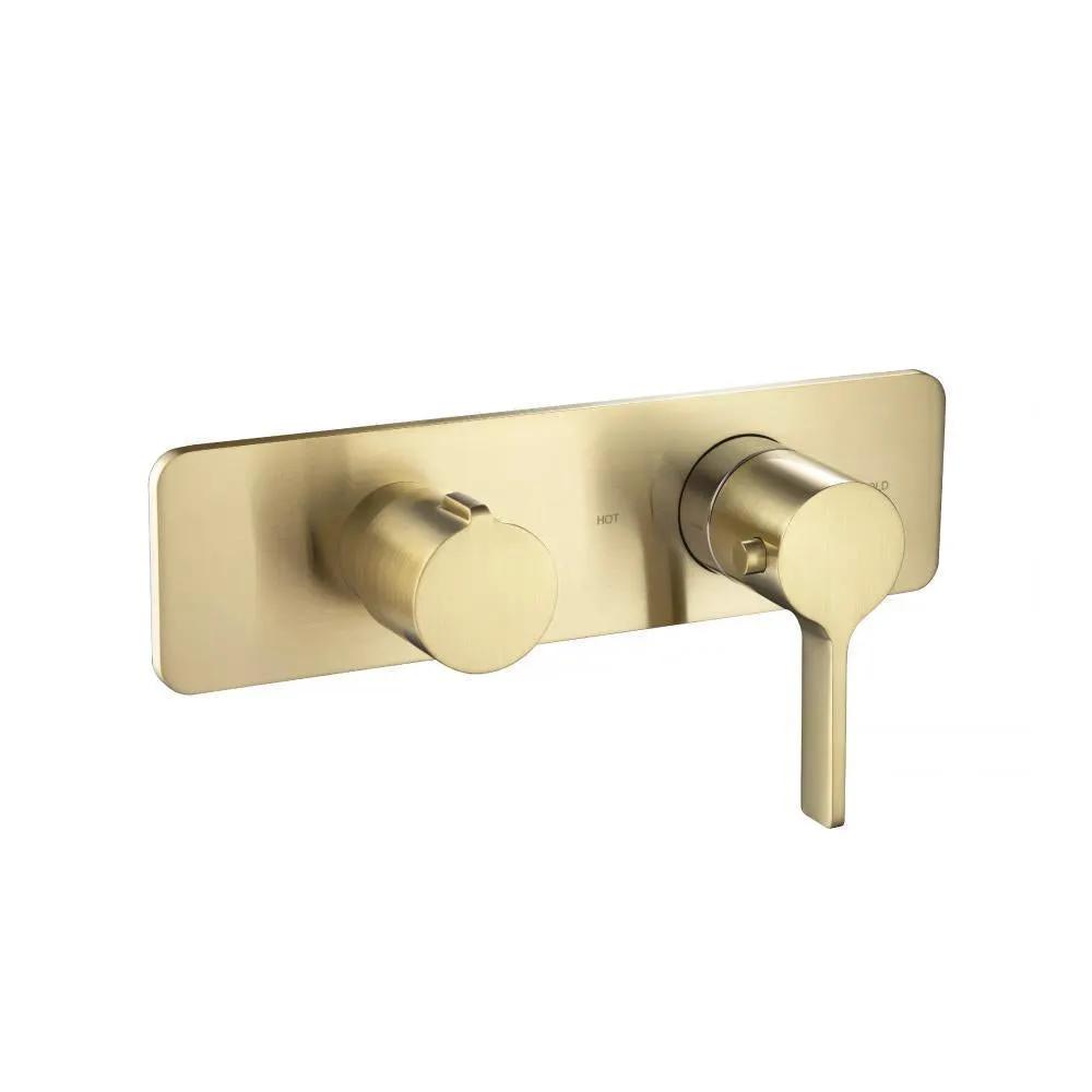 Flusso Serie 260 3/4" Horizontal Thermostatic Shower Valve and Trim - 3 Output by Flusso