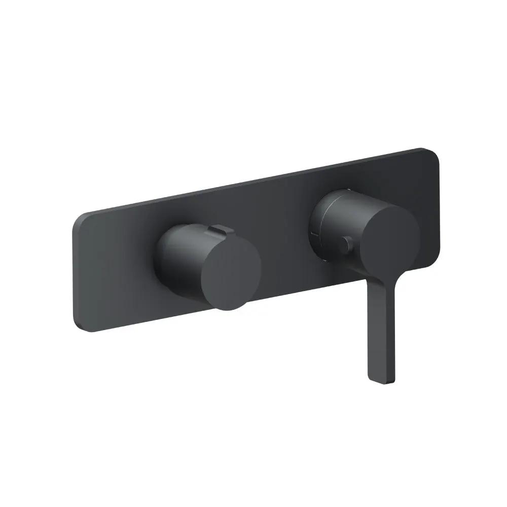 Flusso Serie 260 3/4" Horizontal Thermostatic Shower Valve and Trim - 3 Output by Flusso