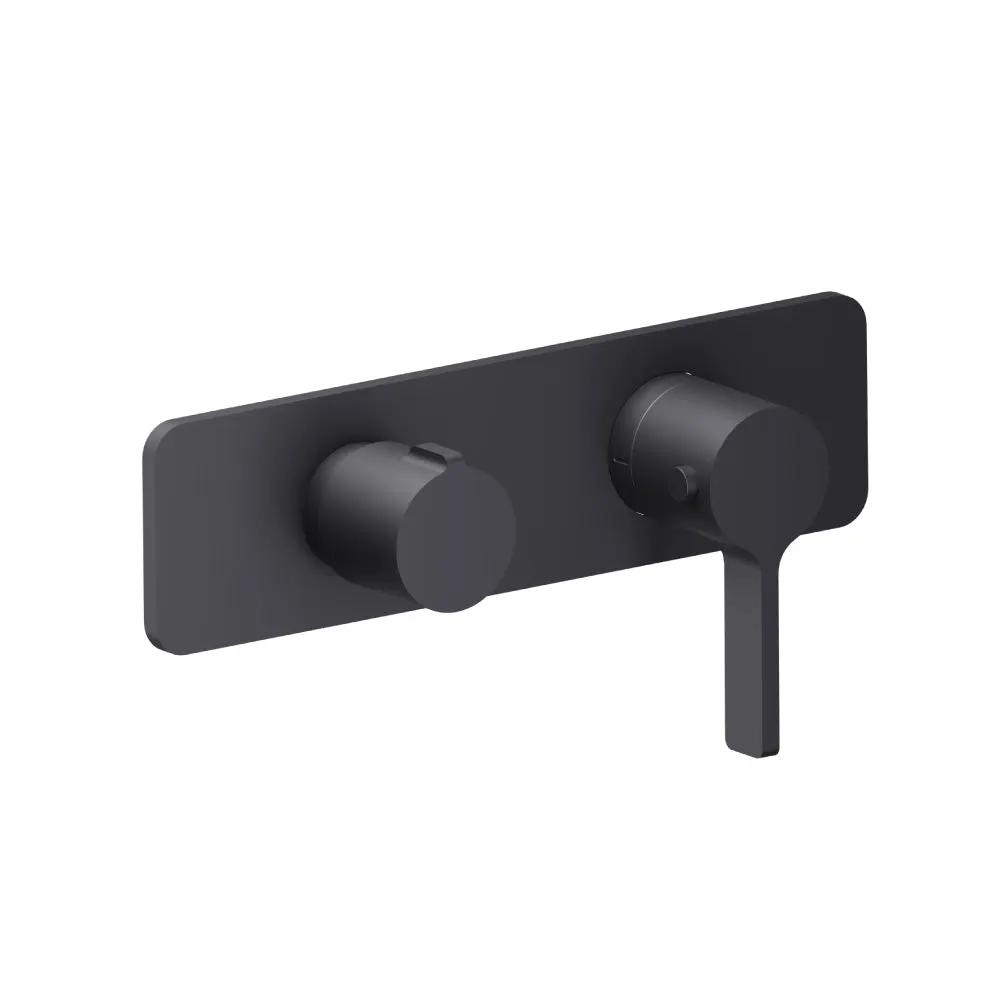 Flusso Serie 260 3/4" Horizontal Thermostatic Shower Valve and Trim - 2 Output by Flusso