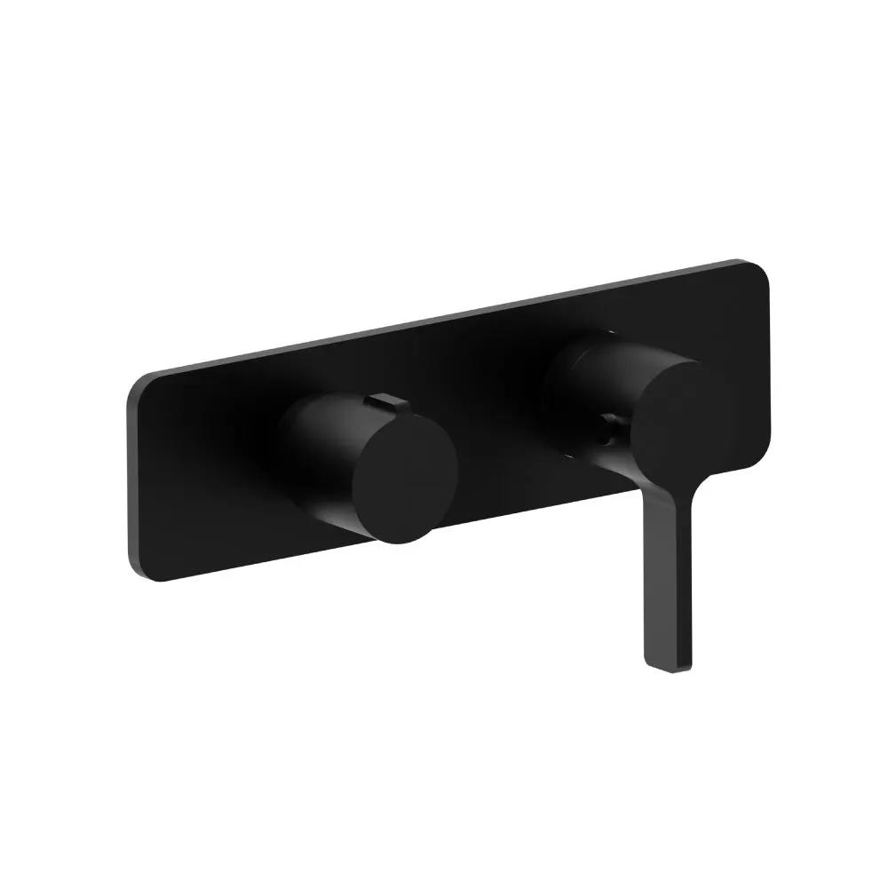 Flusso Serie 260 3/4" Horizontal Thermostatic Shower Valve and Trim - 2 Output by Flusso