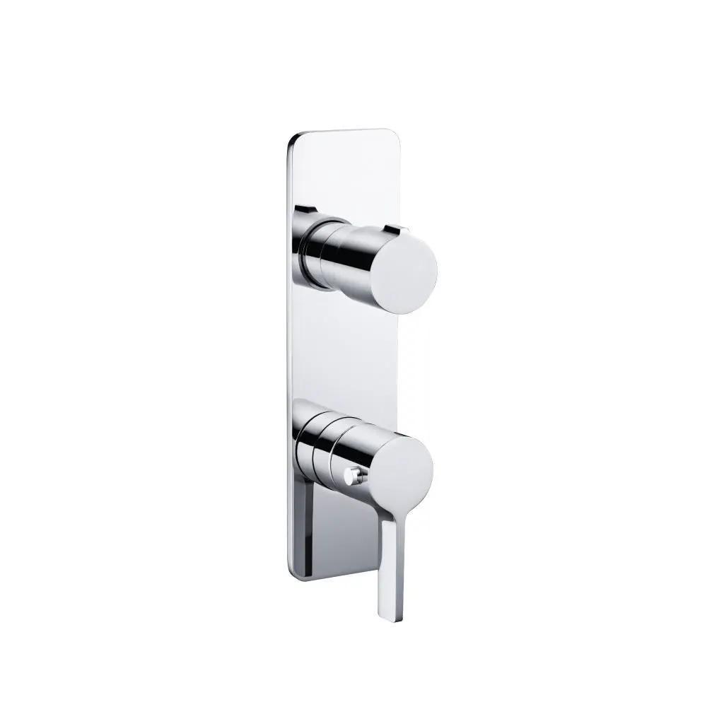 chrome shower valve