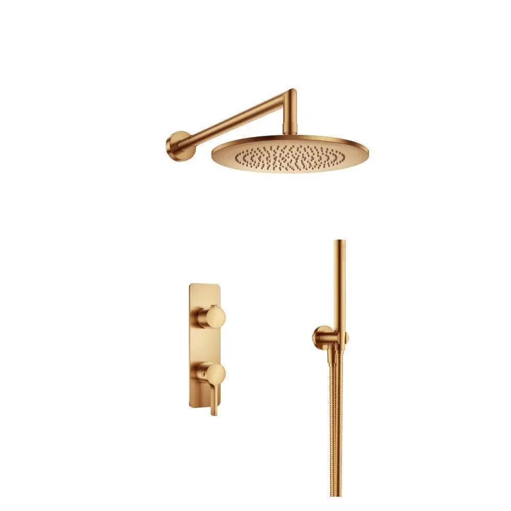 Flusso Serie 260 Two Output Shower Set with Shower Head and Hand Held by Flusso