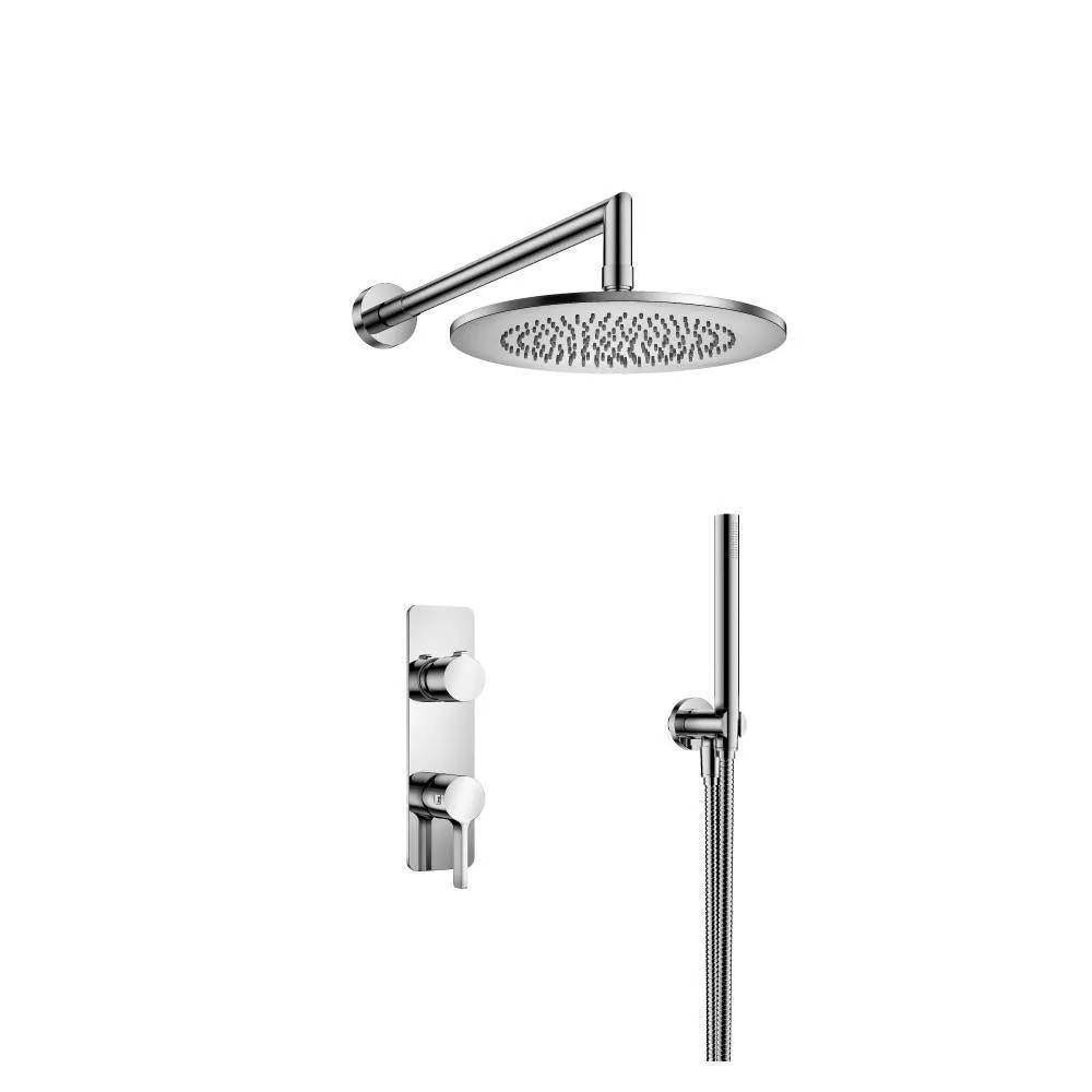 chrome shower set