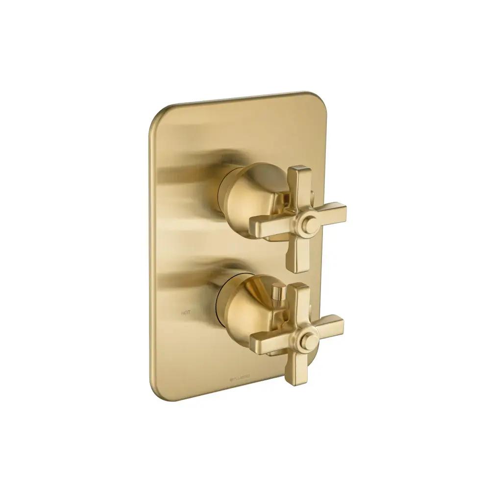 Flusso Serie 270 3/4" Thermostatic Valve and Trim - 3 Way Diverter - 3 Outputs by Flusso