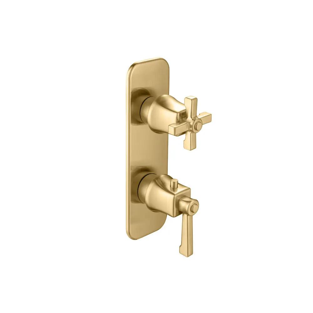Flusso Serie 270 3/4" Thermostatic Shower Valve and Trim - 3-Output by Flusso