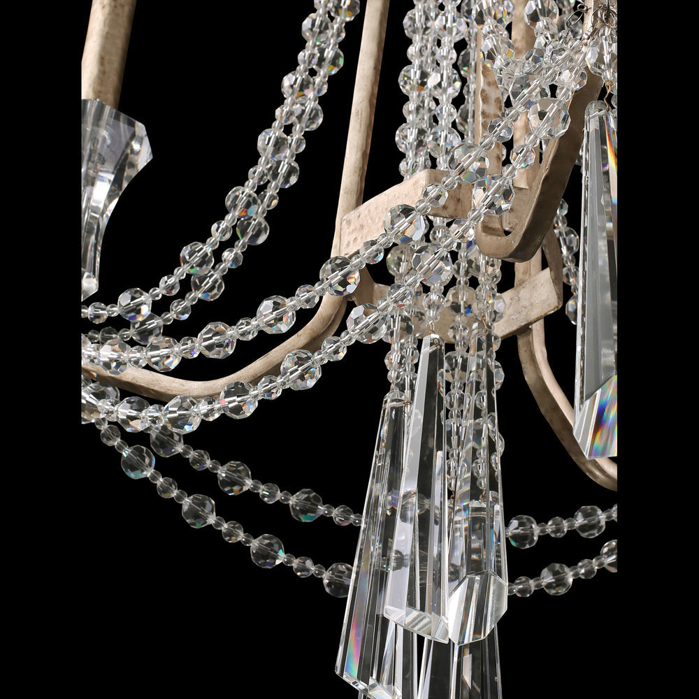 transcend silver chandelier