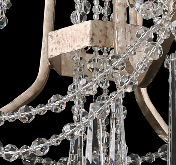 transcend silver chandelier