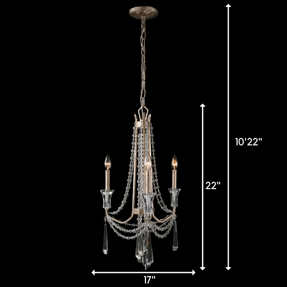 transcend silver chandelier