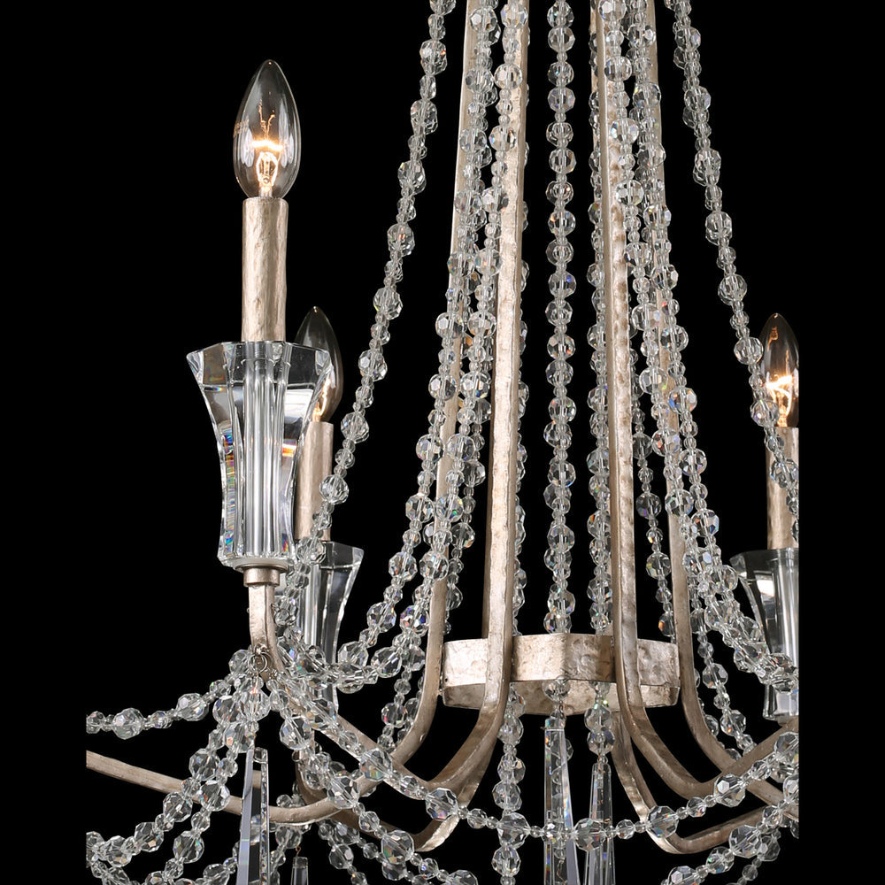 transcend silver chandelier